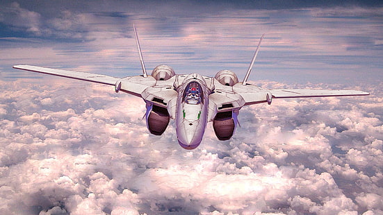 airplanes mecha macross frontier jet aircraft skyscapes 1920x1080  Anime Macross HD Art , mecha, airplanes, HD wallpaper HD wallpaper