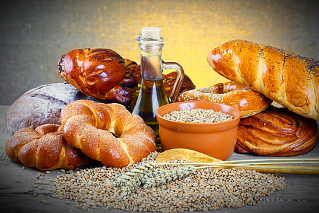 Vielzahl von Brot Tapeten, Gebäck, Brot, Essen, lecker, HD-Hintergrundbild HD wallpaper