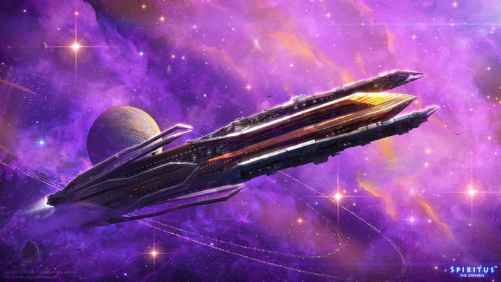 صورة سفينة الفضاء سبيريتوس ، الخيال العلمي ، فن الفضاء ، الفضاء ، سفينة الفضاء، خلفية HD
