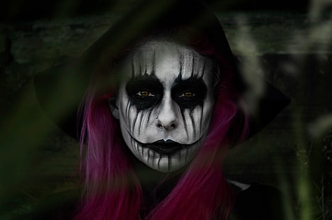 makijaż, modelka, kobiety, Sugar Skull, Dia de los Muertos, farba do twarzy, Tapety HD HD wallpaper