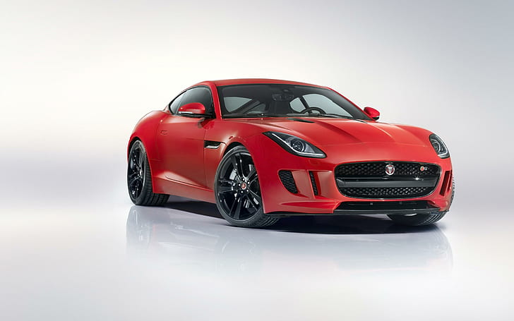 2014 Jaguar F Type R Coupe 3, รถเก๋งสีแดง, คูเป้, จากัวร์, ประเภท, 2014, รถยนต์, วอลล์เปเปอร์ HD