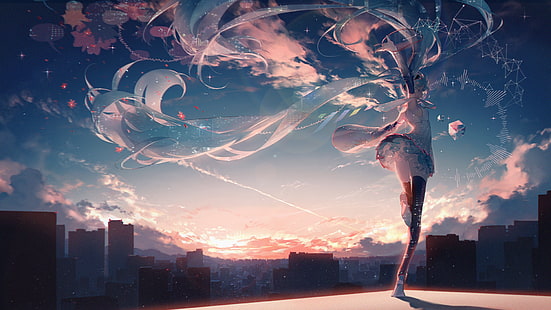 Anime, Vocaloid, Hatsune Miku, HD-Hintergrundbild HD wallpaper