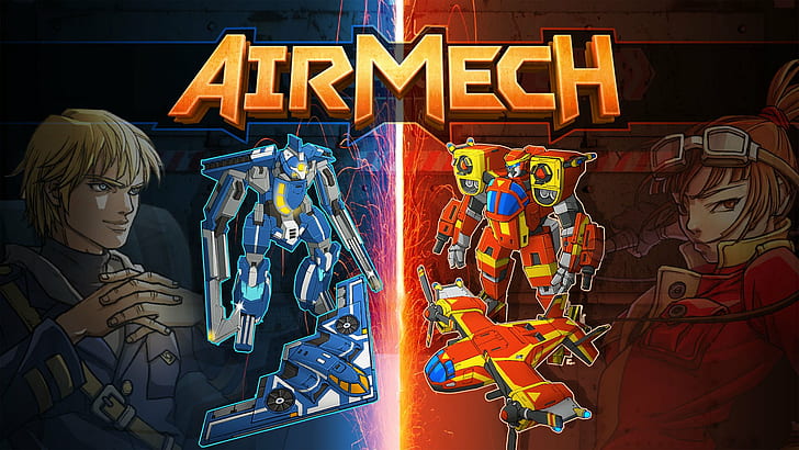 airmech, assembly, fighting, fron, line, mech, mecha, online, sci-fi, HD wallpaper