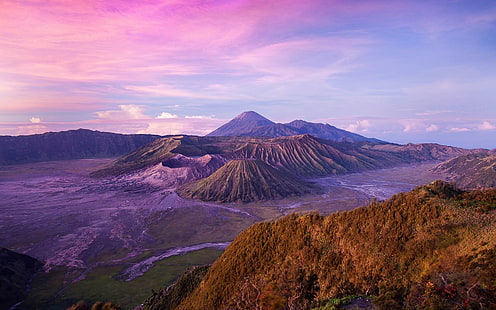 индонезийски остров-пейзаж HD тапет, долина HD тапет, HD тапет HD wallpaper