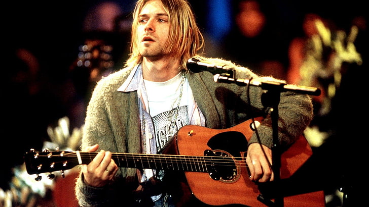 Kurt Cobain, Kurt Cobain, Nirvana, MTV Takılı Değil, HD masaüstü duvar kağıdı
