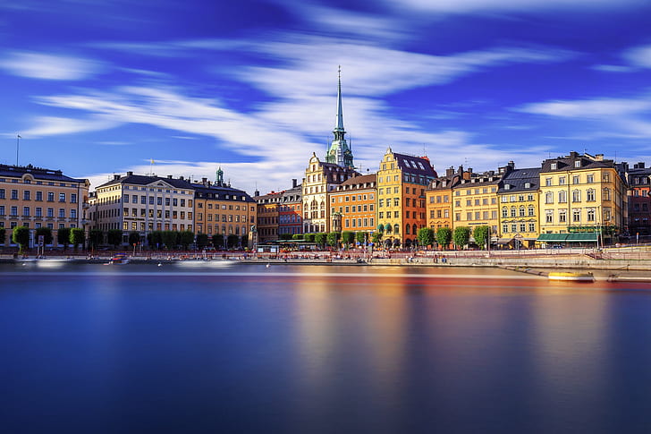 Stokholm, İsveç, Gamla stan, Kornhamnstorg, HD masaüstü duvar kağıdı