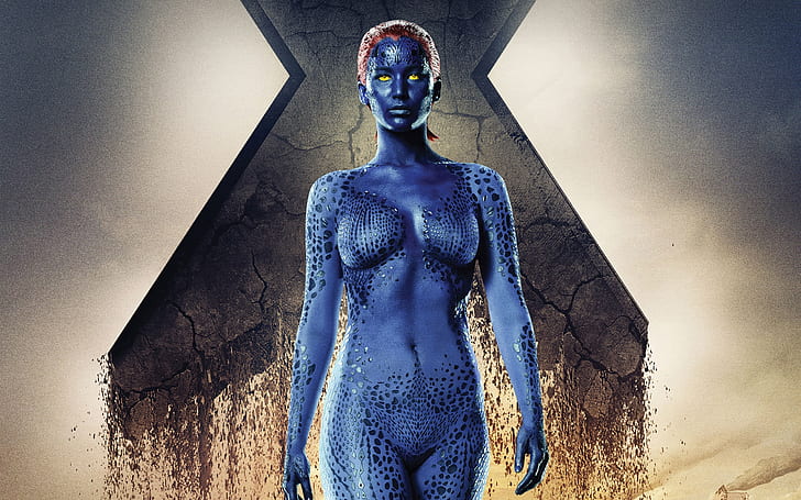Jennifer Lawrence, X-Men: Days of Future Past, Jennifer, Lawrence, X, Men, Future, HD wallpaper