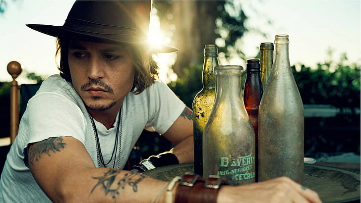 Bebida Johnny Depp, Bebida Johnny Depp, Fondo de pantalla HD