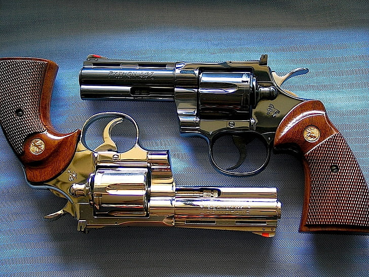 Оружие, револьвер Кольт Питон, HD обои