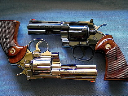 Оружие, револьвер Кольт Питон, HD обои HD wallpaper