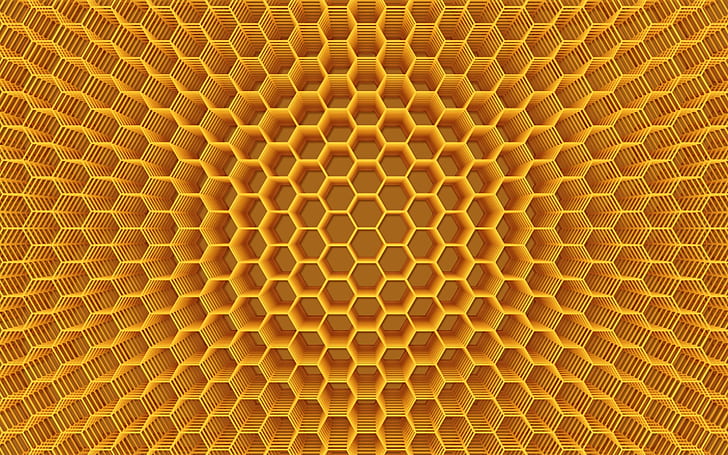 Abstrakte Bienenwabenstruktur, Bienenwabe, HD-Hintergrundbild