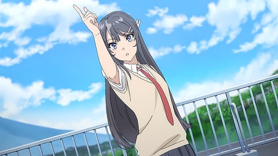 Sakurajima Mai, Seishun Buta Yarō wa Bunny Girl-รุ่นพี่ no Yume wo Minai, วอลล์เปเปอร์ HD HD wallpaper