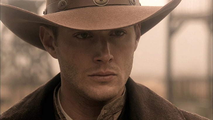 men's brown cowboy hat, look, Supernatural, Jensen Ackles, Dean Winchester, Cowboy hat, HD wallpaper
