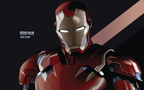 Tony Stark Iron Man Minimal 4K, Fer, Tony, Minimal, Stark, Homme, Fond d'écran HD HD wallpaper