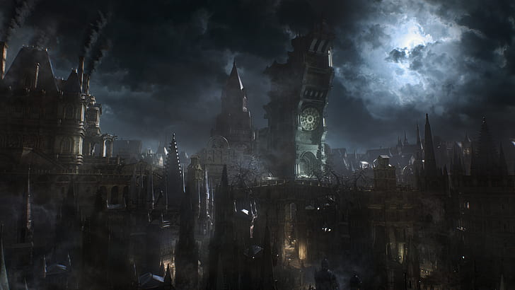 비디오 게임, Bloodborne, Dark, Gothic, HD 배경 화면
