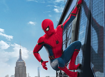 فيلم - Spider Man Homecoming، Spider-Man digital wallpaper، Movies، Spider-Man، Movie، Spiderman، homecoming، 2017، خلفية HD HD wallpaper