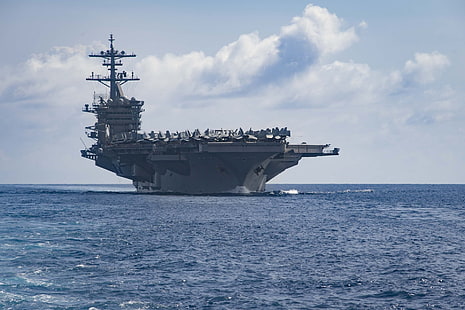 Военни кораби, USS Теодор Рузвелт (CVN-71), Самолетоносач, Военен кораб, HD тапет HD wallpaper