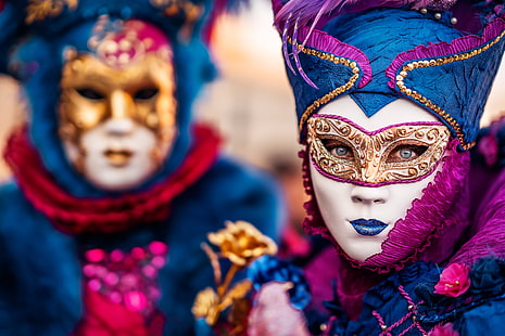 stil, maske, italien, venedig, karneval, HD-Hintergrundbild HD wallpaper