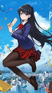 anime dziewczyny, anime, Komi-san wa, Comyushou desu., Komi Shouko, Tapety HD HD wallpaper