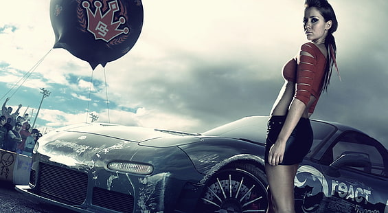Need For Speed ​​Pro Street, illustrazione coupé nera, Giochi, Need For Speed, nfs pro street, Sfondo HD HD wallpaper