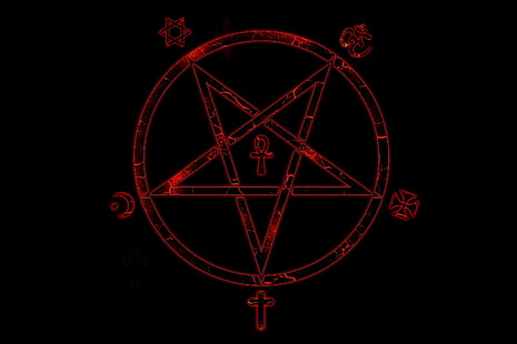 przerażający, mroczny, zły, horror, okultystyczny, satanistyczny, Tapety HD HD wallpaper