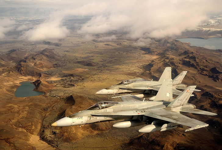 McDonnell Douglas F / A-18 Hornet ، الجيش ، الجيش ، الطائرات العسكرية ، مقاتلة نفاثة، خلفية HD