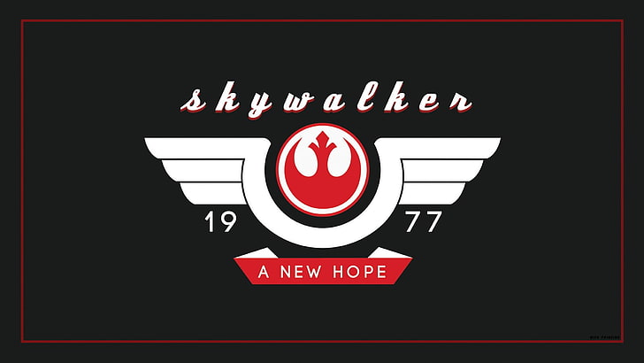 Logo Skywalker, Star Wars, testo, Sfondo HD