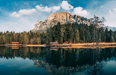 산, 5k, 호수, 4k, 숲, 8k, HD 배경 화면 HD wallpaper