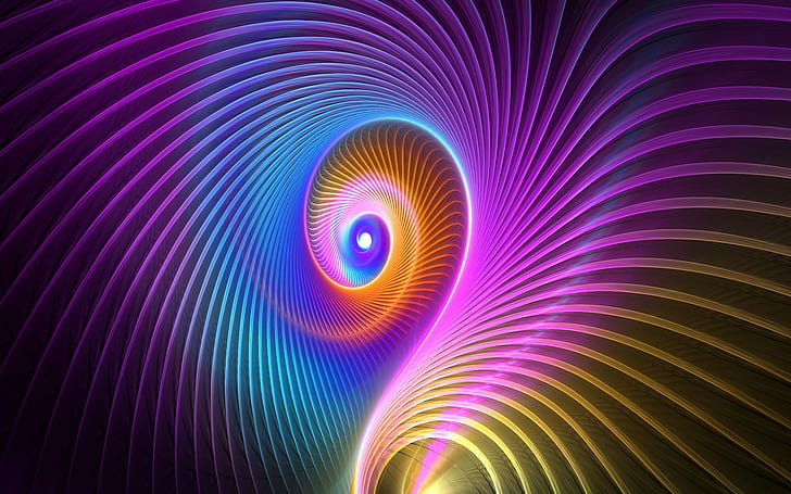 Spiral pattern colors, light, color, spiral pattern, HD wallpaper