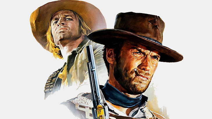 cine, pistola, arma, sombrero, 1965, hombre, película, Clint Eastwood, película, revólver, por unos pocos dólares más, Wester, Fondo de pantalla HD