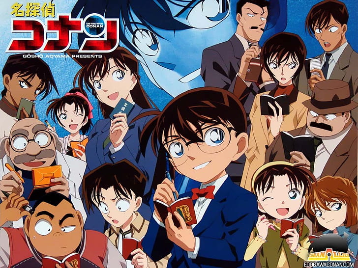 1024x768, anime, conan, conan Edogawa, detective, japan Anime, HD wallpaper