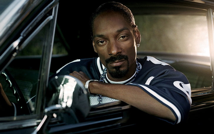 Snoop Dogg, snoop dogg, afro-american, chain, car, cabin, HD wallpaper