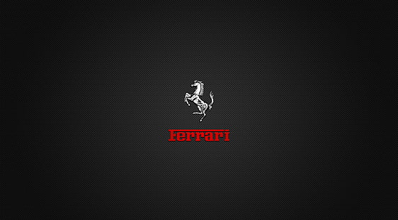 Ferrari, Aero, svart, logotyp, Ferrari, glasfiber, HD tapet HD wallpaper