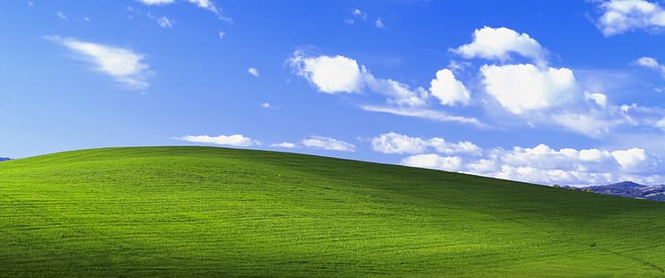  bliss, Windows XP, landscape, clouds, ultrawide, HD wallpaper HD wallpaper