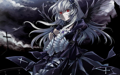 dunkel, Anime, Anime Mädchen, Rozen Maiden, Suigetsu, HD-Hintergrundbild HD wallpaper
