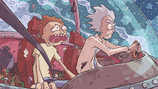 Rick and Morty tapeter, Rick and Morty, Rick Sanchez, Morty Smith, HD tapet HD wallpaper
