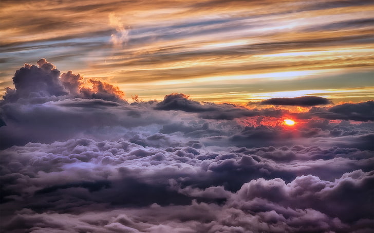 خلفية الغيوم نيمبوس ، السماء، خلفية HD