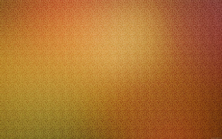 Trama arancione con pixel, motivo floreale marrone, arancione, trama, diversi, pixel, cubici, Sfondo HD