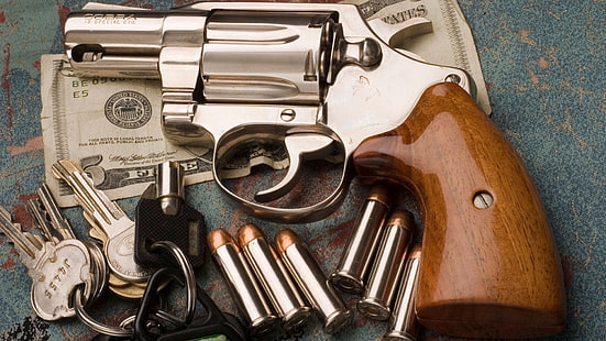 Оружие, Кольт Кобра 38, Специальный револьвер, Пистолет, HD обои HD wallpaper