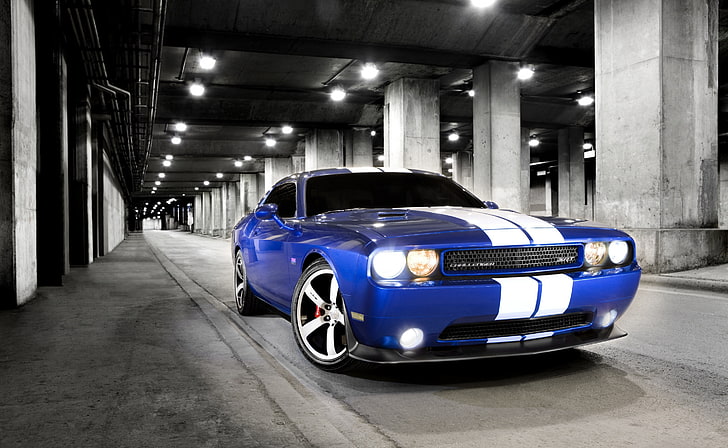Dodge Challenger SRT Photo, blue Dodge Challenger, Cars, Dodge, Challenger, Photo, HD wallpaper