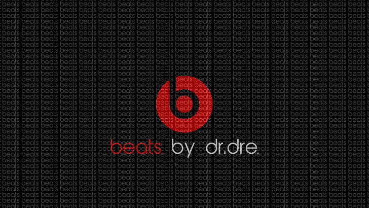 Sfondo di Beats by Dr. Dre, trama, suono, logo, marchio, beat di dr.dre, beat, beat audio, Sfondo HD