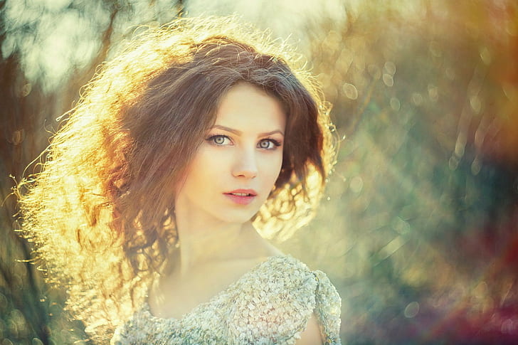 model, Ksenia Malinina, Sergey Piltnik, brunette, women, HD wallpaper