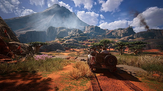 juego, en, montañas, Uncharted 4: A Thiefs End, Wilderness, Fondo de pantalla HD HD wallpaper