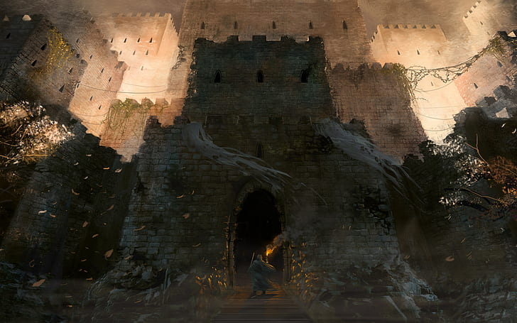 Castle HD, fantasy, castle, HD wallpaper