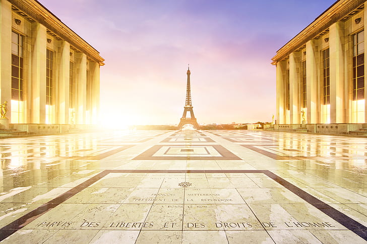 chaillot ، المدن ، إيفل ، فرنسا ، القصر ، باريس ، البرج، خلفية HD