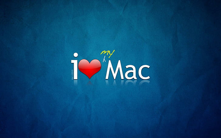 Jag älskar min Mac, jag älskar min mac-text, datorer, 1920x1200, apple, macintosh, HD tapet