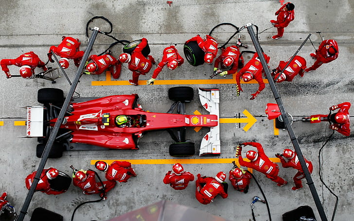 Pit Pit mürettebat yarış arabası F1 Formula 1 HD, arabalar, araba, yarış, f1, bir, formül, çukur, ekip, HD masaüstü duvar kağıdı