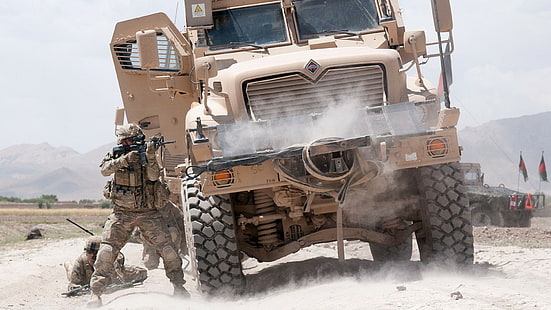 militär, MRAP, USA: s armé, krig i Afghanistan, HD tapet HD wallpaper