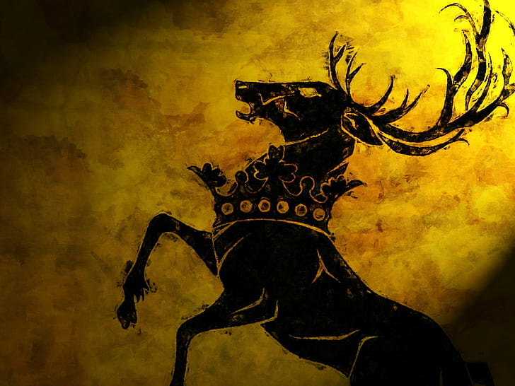 Spiel der Throne Haus Baratheon Siegel, HD-Hintergrundbild