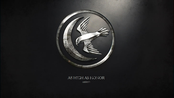 tan alto como el logotipo de honor, Game of Thrones, House Arryn, sigils, Fondo de pantalla HD